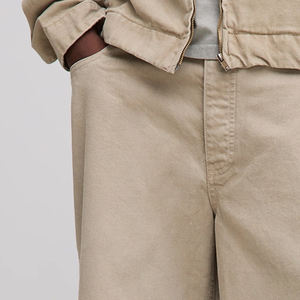 Latest High Quality Custom Logo Men's Baggy Denim <b>Shorts</b> Plus Size Casual Street Wear with Button Summer Collection <b>Cheap</b> Rate - Product Image 2