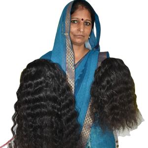 100% cuticule alignée en gros vierge aucun traitement chimique profonde vague bouclée temple vietnamien extensions de cheveux humains - Product Image 1