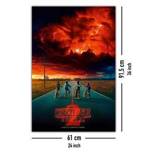 Affiche de la 2ème saison de Stranger Things, design de plaque unique pour les fans - Product Image 2