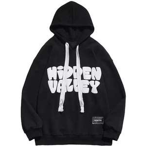 Usine En Gros Coton Polyester Hoodies - 50% Coton 50% Polyester 400gsm Puff Print 3D Foam Print, Mode Pour Hommes En Vrac - Product Image 2