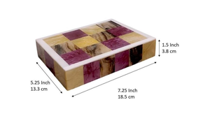 Premium Quality Customized Color Size Bone Inlay <b>Wood</b> Artisan Handcrafted Floral Pattern <b>Jewelry</b> Trinket <b>Box</b> Decorative Storage - Product Image 5