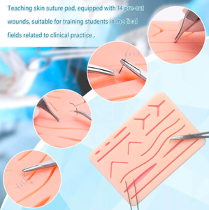 Kit de pratique de suture Ariston pour étudiants en médecine pour étudiants en soins infirmiers vétérinaires Kits de points chirurgicaux Kit de suture Instrument médical - Product Image 5