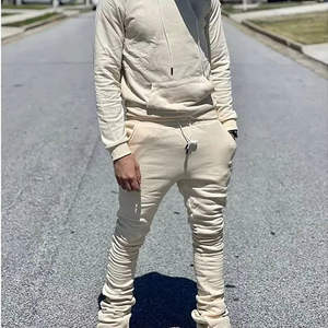 Ensemble de survêtement d'hiver sportif pour homme GENTS GARB avec logo personnalisé sur le devant, coupe-vent, respirant, séchage rapide, polyester/coton, taille élastique - Product Image 3