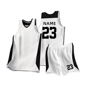 ชุดบาสเก็ตบอลสำหรับผู้ใหญ่แบบยูนิเซ็กซ์ ผ้าโพลีเอสเตอร์ 100% แห้งเร็ว ระบายอากาศดี พร้อมส่งจำนวนมาก สำหรับฤดูร้อน รับผลิตแบบ OEM ปรับแต่งได้ ชุดยูนิเซ็กซ์ - Product Image 3