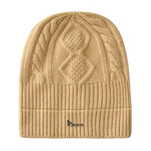 Bonnet de voyage léger personnalisé, doux, pliable, en tricot, chaud, avec logo personnalisable pour les commandes en gros - Product Image 3