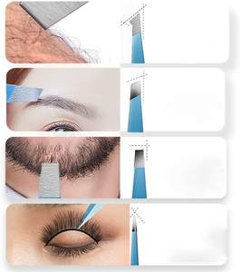Vente en gros Fourniture de cils de haute qualité Logo personnalisé Ensemble de pinces à sourcils en acier inoxydable Marque privée pour épiler le maquillage - Product Image 2