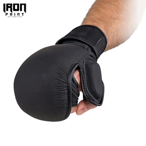 Alta calidad logotipo personalizado impresión MMA Sparring guantes al por mayor de cuero PVC para adultos Función de perforación para artes marciales boxeo - Product Image 5