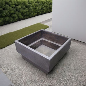 Jardinière hydroponique en fibre de verre de type boîte polyvalente brune riche sculptée à la main Design classique Fonctions multiples pour la maison directe - Product Image 5