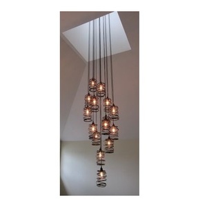 Hot Sale Popular Fashion New Decorative Large Metal <b>Wire</b> Pendant Ceiling Hanging <b>Lights</b> Lamp for Home Decoration Pendent Lamp - Product Image 2