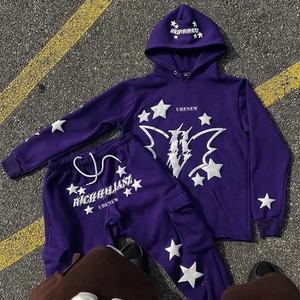 ชุดวอร์มกางเกงมีฮู้ดสำหรับผู้ชายกางเกงวอร์มไม่มีช่องว่างพิมพ์ลายโลโก้ Custom2025ใหม่ - Product Image 2