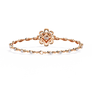 Magnifique bracelet et jonc en or 18 carats avec diamants de laboratoire, accessoire de bijouterie luxueux - Product Image 6