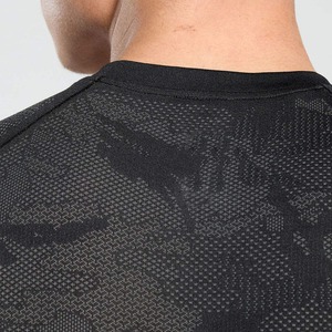 T-shirts de sport tendance d'été pour hommes, t-shirts de compression pour l'entraînement, vêtements de course respirants - Product Image 5
