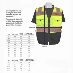 เสื้อกั๊กสำหรับผู้ชายเสื้อกั๊กก่อสร้างมีกระเป๋าปากกาและปากกาสะท้อนแสงมองเห็นได้ชัดเจนสำหรับผู้ใหญ่ - Product Image 6