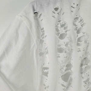 เสื้อยืดผู้ชายสตรีทแวร์แบบโอเวอร์ไซส์ ผ้าหนา 350 กรัม แบบเรียบๆ ไม่มีลาย สั่งทำได้ ขายส่ง - Product Image 3