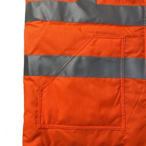 Chaleco de Seguridad Fluorescente de Construcción con Logotipo Personalizado al por Mayor, Chaleco Reflectante de Invierno, Ropa de Seguridad para Ciclismo - Product Image 3