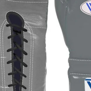 Gants de boxe à lacets Winning Gris Noir Cuir véritable Entraînement professionnel Sparring Gants de boxe Couleur classique 8oz 10oz 12oz 14oz - Product Image 6