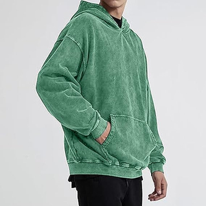 Sudadera con Capucha para Hombre, Estilo Streetwear, 100% Algodón, Lavado Ácido, con Impresión Digital y Bordado, Corte Regular - Product Image 4