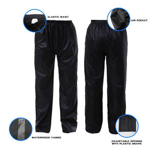 Combinaisons de pluie de sécurité réfléchissantes légères et respirantes avec fermeture éclair sur la poitrine Imperméable et pantalon haute visibilité - Product Image 2