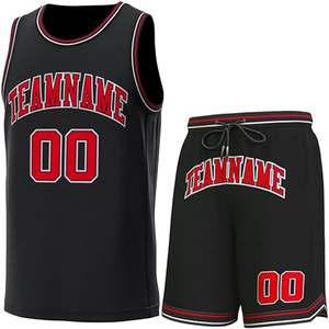 Ensemble d'uniformes de basketball personnalisés pour hommes grandes tailles, sublimation, polyester de haute qualité, respirant, séchage rapide, maillot et short, dernière collection - Product Image 4