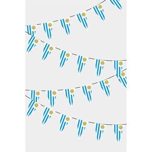 Uruguay Triangular <b>Banners</b> Party Guirlande Colorful Fanions for Festive Decorations - Product Image 1