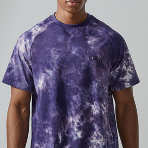 Wholesale Heather Gray Cotton Poly Blend Tee Custom Printed Promotional T-<b>Shirts</b> Tie Dye T <b>Shirts</b> - Product Image 5