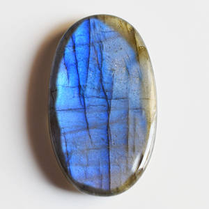 Cabujón Azul Liso de Forma Ovalada 44x25x7 MM, Precio de Fábrica, Cabujón de Cristal Curativo al por Mayor, Piedra Preciosa Suelta - Product Image 4