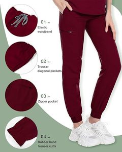 Hombres mujeres de secado rápido de funcionamiento médico de mascotas Hospital Dental médico batas enfermera uniforme conjuntos tops pantalones batas uniforme - Product Image 5