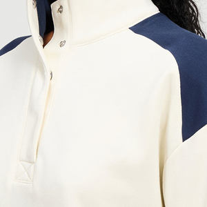 Wholesale Custom Logo Beige 2 Piece <b>Women's</b> Pasticceria Sweatshirt And <b>Short</b> Tracksuit Set <b>Women's</b> 2 Piece Sweatsuit <b>Shorts</b> Set - Product Image 3