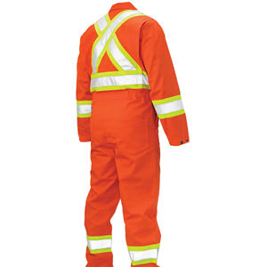 Overoles de Trabajo de Seguridad para Hombre con Cinta Reflectante / Uniformes de Trabajo Transpirables de Algodón - Product Image 2
