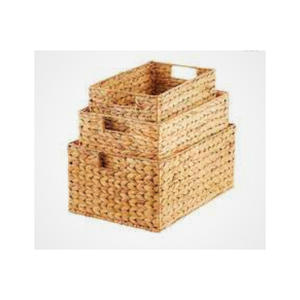 Vietnam Manufacturer's Custom Size Handmade Folk Art Water Hyacinth <b>Wicker</b> <b>Storage</b> <b>Basket</b> Home Decoration Customized Color Good - Product Image 2