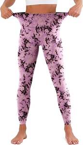 Leggings de yoga de cintura media para mujer, con estampado liso, elásticos, de longitud completa, extrasuaves, transpirables, ecológicos, para entrenamiento diario. - Product Image 4