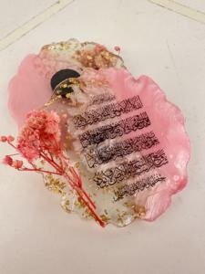 Ayatel Kursi Plastique Doré Aimant Époxy Thème Fleur Cœur Imprimé Haute Qualité Personnalisé Cadeau de Mariage et de Fête - Product Image 2