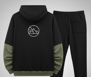Ensemble jogging et sweat à capuche personnalisé pour homme |   Impression de logo personnalisé |   Motif uni |   100% Coton Antibactérien - Product Image 4
