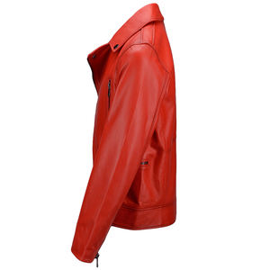 Veste d'hiver mince pour hommes, moto et course automobile, nouvelle mode, manteau en cuir respirant, tendance et élégant - Product Image 2