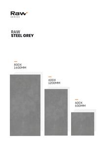 TerraLux Tiles RawSteelGrey Square 300x300mm MosaicTiles Premium PorcelainCeramic para piso de pared Proyectos de decoración interior y exterior - Product Image 3