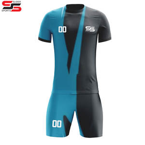 Sublimación personalizada más uniformes de fútbol de gran tamaño camisetas de fútbol equipos cosidos hombres conjuntos con logotipo bordado - Product Image 4