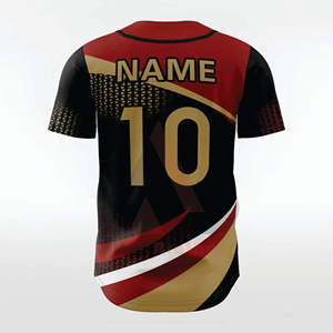 Maillot de baseball pour adulte, taille personnalisée, respirant, grande taille, 100% polyester, antibactérien, anti-UV, séchage rapide, service OEM/ODM - Product Image 2