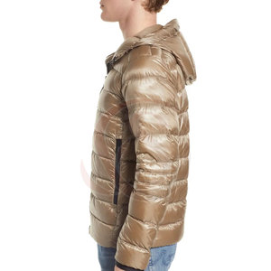 STYLEGRAM WEARS Men's Winter Puffer Jacket High Street Style <b>Canvas</b> Fabric High Quality Breathable Stand Collar <b>Covered</b> Button - Product Image 6