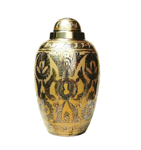 Brass Cremation Adult Urn Color With Nickel Plated Customized Keepsake Ashes Urns <b>Funeral</b> <b>Supplies</b> of Adult Urns - Product Image 1
