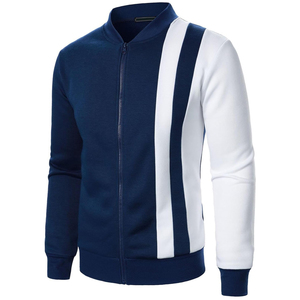 Nuevo Logotipo de doble color personalizado Streetwear béisbol chaqueta polar hombres venta al por mayor bajo precio fabrica - Product Image 3