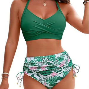 Venta caliente Mujeres Traje de baño Bikini de dos piezas Opciones de tamaño y color personalizado Suministro OEM Perfecto para trajes de baño Startups - Product Image 1