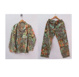 Conjunto de pijama con estampado de mariposa de algodón de alta calidad para mujer, ropa de dormir con cintura elástica para primavera, fiestas de verano, dama de honor - Product Image 1