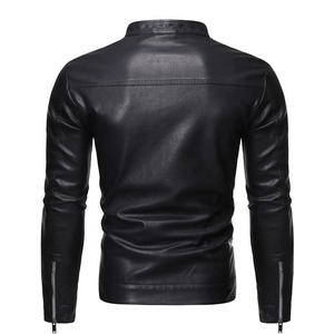 Chaquetas de Cuero con Diseño Moderno y Ajustado, Estilo Urbano, Cómodas, Únicas, de Nueva Llegada, con Texturas - Product Image 3
