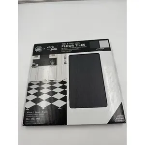 ลอว์เรนซ์12in พื้นสีดำและสีขาว x 12in floorpops Z Chris Loves Julia - Product Image 1