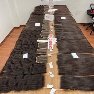 Venta caliente Extensiones de cabello liso crudo de cabello vietnamita Venta al por mayor Tejido de cabello humano Fábrica directa - Product Image 4