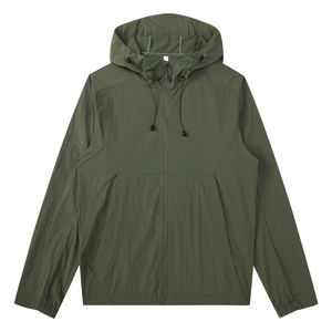 Veste coupe-vent pour homme en tissu confortable, style zippé, poches latérales, vestes coupe-vent pour homme, respirantes, personnalisables - Product Image 4