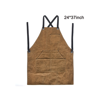 Tablier de soudage en cuir sans manches de haute qualité Tablier de travail robuste résistant à la chaleur pour hommes - Product Image 1