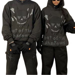 เสื้อฮู้ดดี้โอเวอร์ไซส์ผ้าเทอร์รี่ GSM หนาพิเศษ พิมพ์ลายกราฟิกตามสั่ง ผ้าฝ้าย 100% สไตล์โมเดิร์นไฮสตรีท ลดราคาพิเศษสำหรับการสั่งซื้อจำนวนมาก - Product Image 6