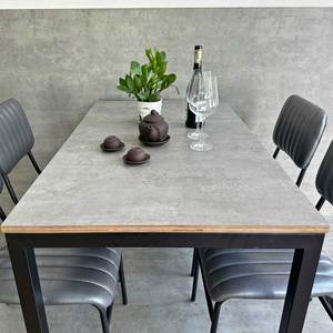 Juego de Comedor Moderno CBBA116, Mesa Extensible de Madera Contrachapada y 4 Sillas Tapizadas para Sala de Estar - Product Image 4