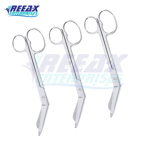 REEAX Enterprises Ciseaux orthopédiques à bandage courbés et droits en acier inoxydable Instruments chirurgicaux - Product Image 4